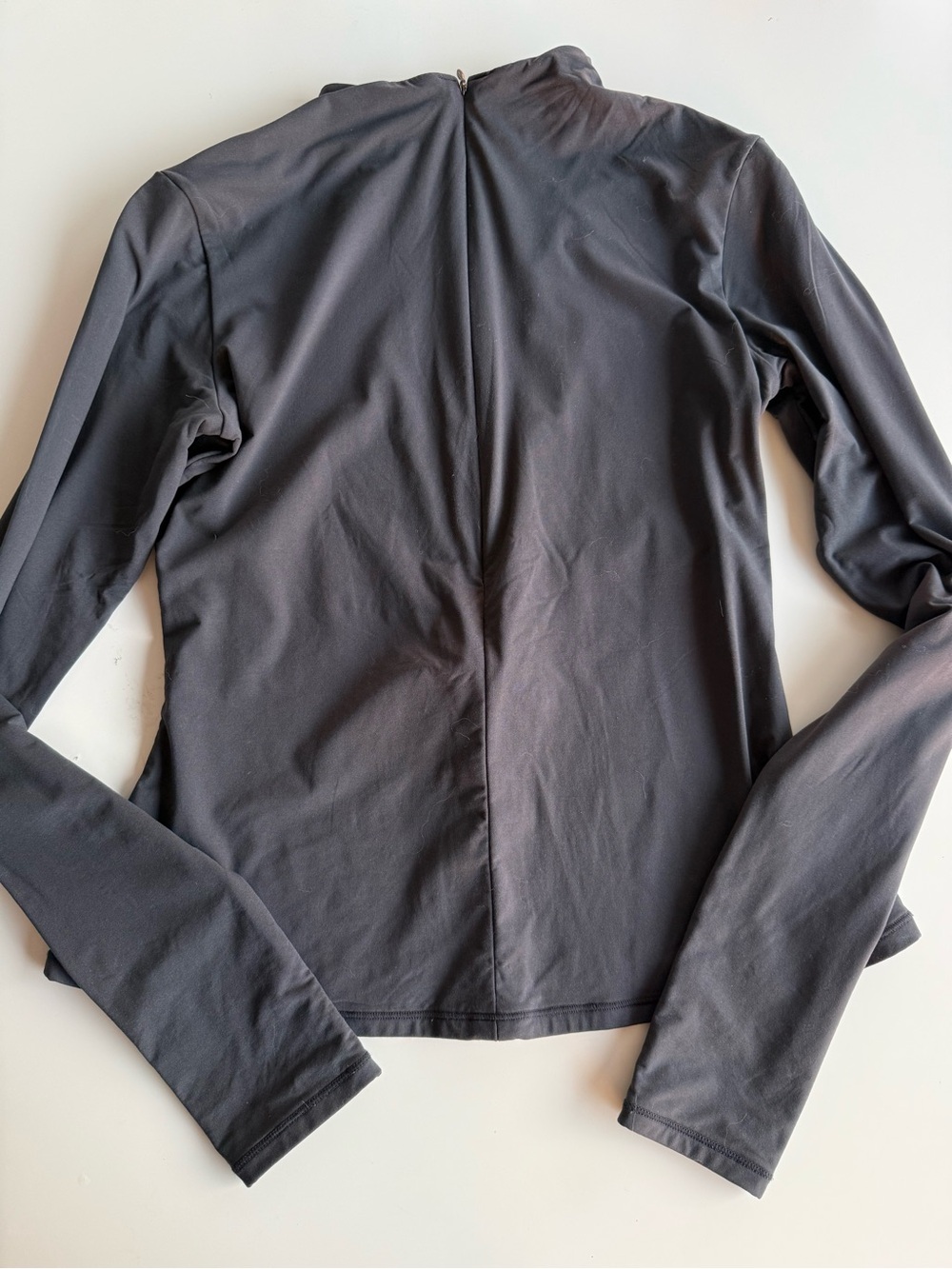SKIMS Fits Everybody Half Zip Top Graphite Size Large
